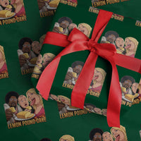 Funny Lemon Pound Cake Meme Wrapping Paper Roll Retro Edgy Music Humor Gift for Party Lovers
