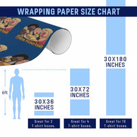 Funny Lemon Pound Cake Meme Wrapping Paper Roll Retro Edgy Music Humor Gift for Party Lovers