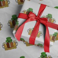 Funny Leprechaun Hat American Football Wrapping Paper Roll