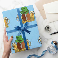 Funny Leprechaun Hat American Football Wrapping Paper Roll