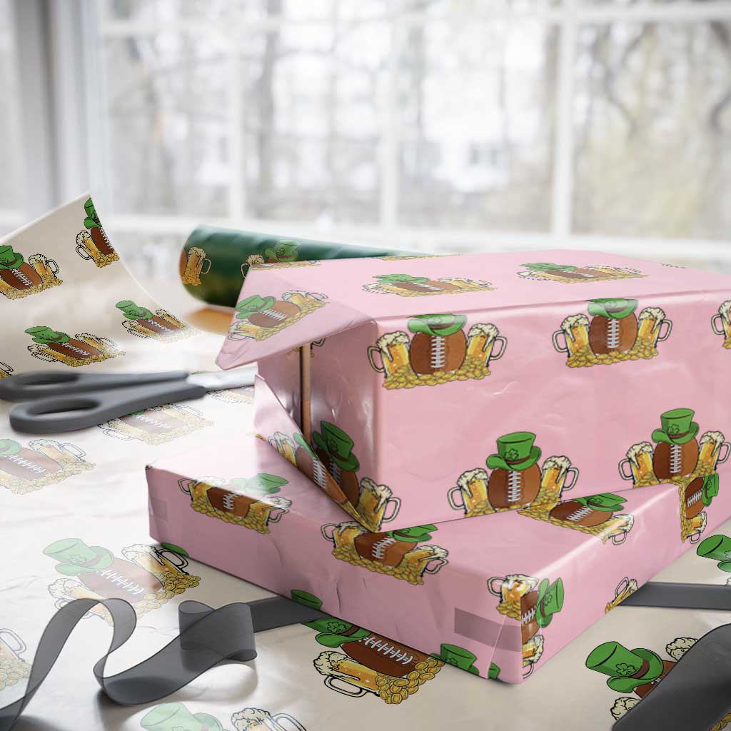 Funny Leprechaun Hat American Football Wrapping Paper Roll
