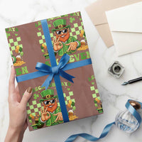 Funny Leprechaun Says Six Seven Wrapping Paper Roll St Patricks Day