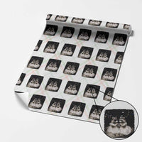 Funny Lesbian Raccoon Engagement Wrapping Paper Roll LGBTQ Pride Gift