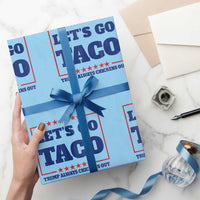 Funny Let's Go Taco Wrapping Paper Roll Tacos for President Humor - Wonder Print Shop