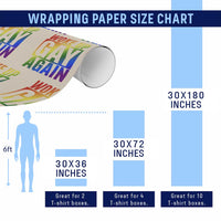 Funny LGBTQ Pride Month Wrapping Paper Roll Woke Up Gay Again