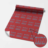Funny Life is Full of Important Choices Golf Lovers Wrapping Paper Roll Golfing Clubs - Wonder Print Shop