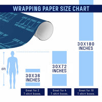 Funny Life is Full of Important Choices Golf Lovers Wrapping Paper Roll Golfing Clubs - Wonder Print Shop