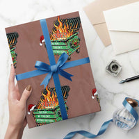 Funny Lil Dumpster Fire 2025 Wrapping Paper Roll The Year We Couldnt Afford Anything - Wonder Print Shop