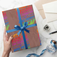 Funny Listen Up Rizzlers This Sigma Has 67 Aura Energy No Cap Wrapping Paper Roll - Wonder Print Shop