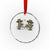 Funny Lone Star Cactus Cowboy Gunfight Gift Crystal Glass Ornament - Wonder Print Shop