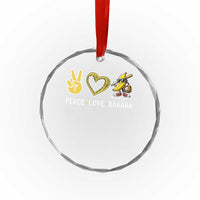 Funny Love Bananas Crystal Glass Ornament Cute Banana Gifts - Wonder Print Shop