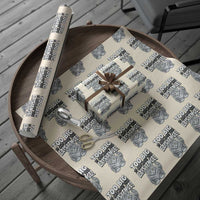 Funny Maine Coon Cat Wrapping Paper Roll Too Big To Care About Your Existence