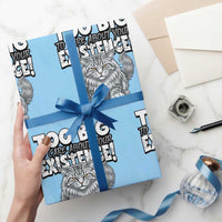 Funny Maine Coon Cat Wrapping Paper Roll Too Big To Care About Your Existence