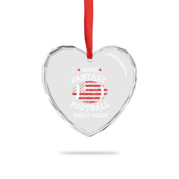 Funny Make Fantasy Football Great Again Heart Crystal Glass Ornament - Wonder Print Shop