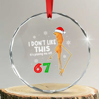 Funny Marcus The Worm 67 Meme Christmas Crystal Glass Ornament I Don't Like This It's Pissing Me Off - Wonder Print Shop