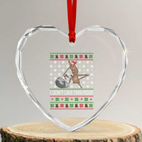 Funny Marcus The Worm Christmas Heart Crystal Glass Ornament I Dont Like This Rock Xmas Holiday - Wonder Print Shop