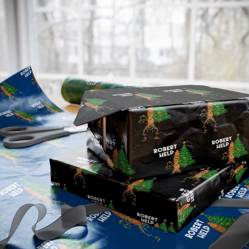 Funny Marcus The Worm Christmas Wrapping Paper Roll Robert Help Xmas Tree - Wonder Print Shop