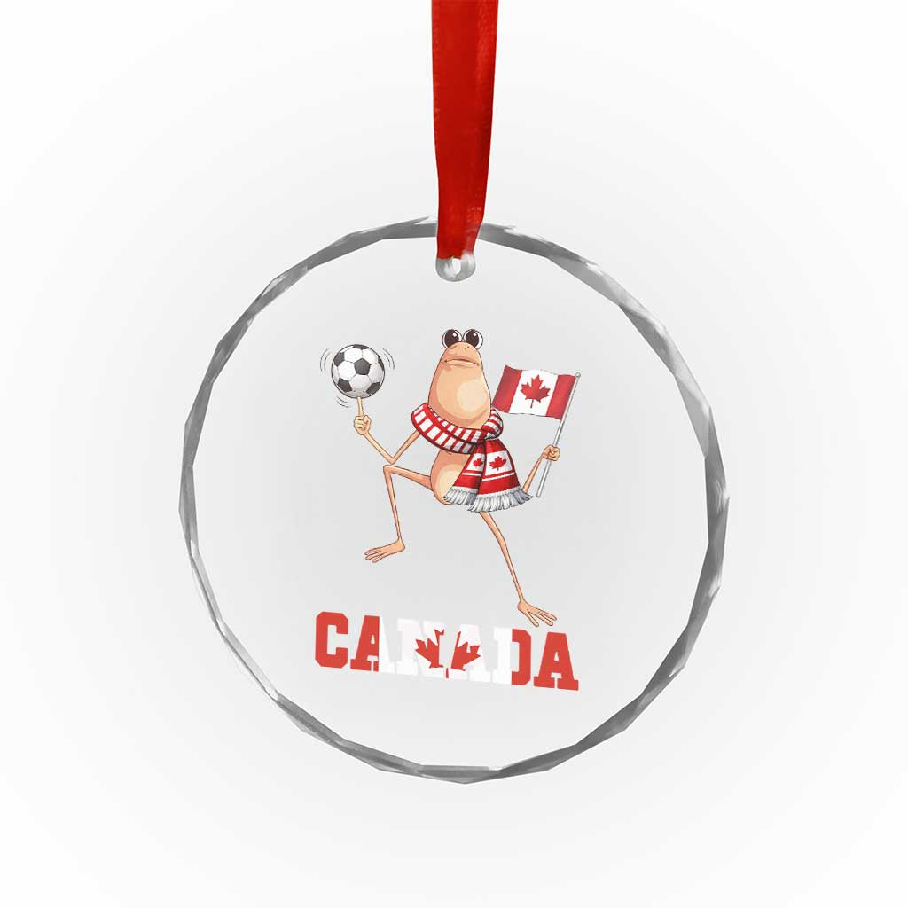 Funny Marcus The Worm Crystal Glass Ornament Canadian Pride Soccer Gift