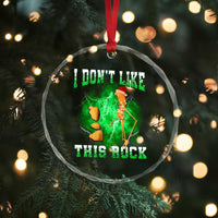Funny Marcus The Worm Crystal Glass Ornament I Don't Like This Rock Brain Rot - Wonder Print Shop