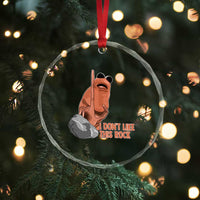Funny Marcus The Worm Crystal Glass Ornament I Dont Like This Rock Meme - Wonder Print Shop
