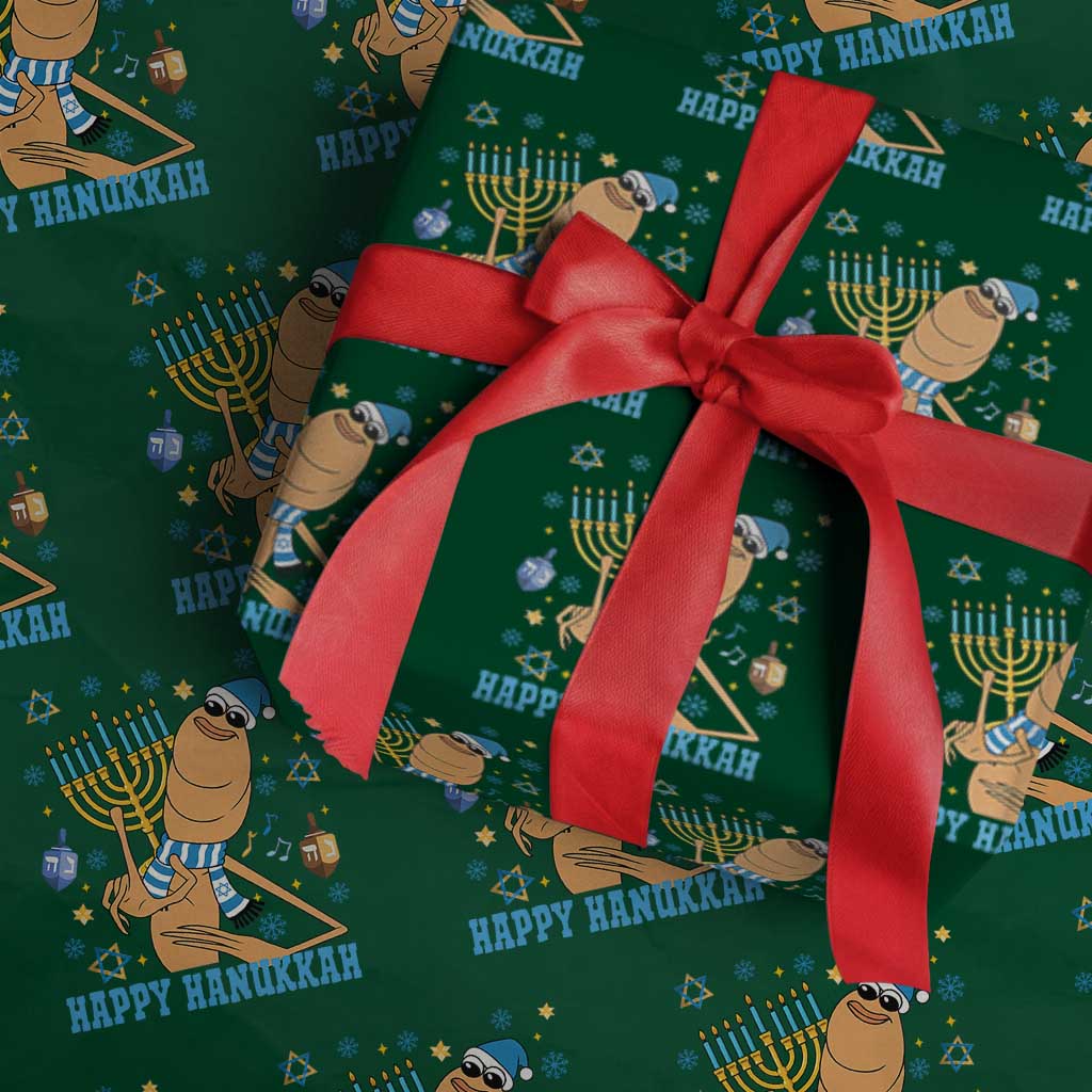 Funny Marcus The Worm Hanukkah Meme Wrapping Paper Roll - Wonder Print Shop
