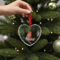 Funny Marcus The Worm Heart Crystal Glass Ornament I Dont Like This Rock Meme - Wonder Print Shop