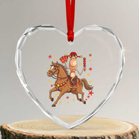 Funny Marcus The Worm Lunar New Year Heart Crystal Glass Ornament Viral Meme - Wonder Print Shop