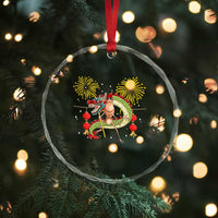 Funny Marcus The Worm Meme Crystal Glass Ornament Viral Lunar New Year - Wonder Print Shop