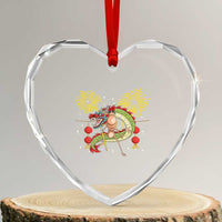 Funny Marcus The Worm Meme Heart Crystal Glass Ornament Viral Lunar New Year - Wonder Print Shop