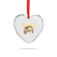 Funny Marcus The Worm Meme Heart Crystal Glass Ornament Viral Lunar New Year - Wonder Print Shop