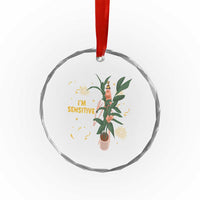 Funny Marcus The Worm New Year Crystal Glass Ornament I Am Sensitive NYE Party Firework - Wonder Print Shop