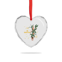 Funny Marcus The Worm New Year Heart Crystal Glass Ornament I Am Sensitive NYE Party Firework - Wonder Print Shop