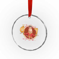 Funny Marcus The Worm Six Seven Lunar New Year Meme Crystal Glass Ornament - Wonder Print Shop