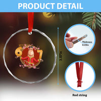 Funny Marcus The Worm Six Seven Lunar New Year Meme Crystal Glass Ornament - Wonder Print Shop