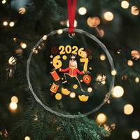 Funny Marcus The Worm Six Seven Meme Crystal Glass Ornament Lunar New Year 2026 Gift - Wonder Print Shop