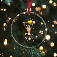 Funny Marcus The Worm Soccer Champion Crystal Glass Ornament Soccer Lover