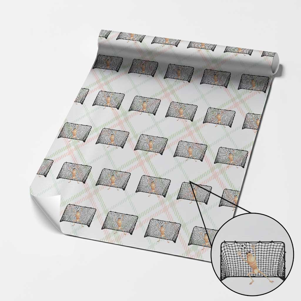 Funny Marcus The Worm Soccer Goalkeeper Gift Wrapping Paper Roll