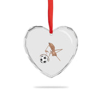 Funny Marcus The Worm Soccer Lover Heart Crystal Glass Ornament I Do Not Like This Ball