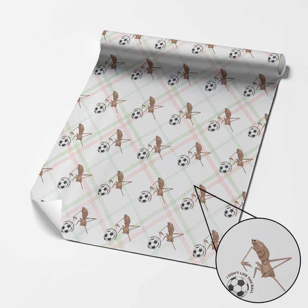 Funny Marcus The Worm Soccer Lover Wrapping Paper Roll I Do Not Like This Ball