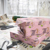 Funny Marcus The Worm Tennis Lover Wrapping Paper Roll I Do Not Like This Ball - Wonder Print Shop