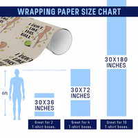 Funny Marcus The Worm Tennis Lover Wrapping Paper Roll I Do Not Like This Ball - Wonder Print Shop