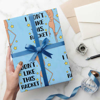Funny Marcus The Worm Tennis Lover Wrapping Paper Roll I Do Not Like This Racket - Wonder Print Shop