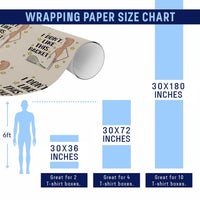 Funny Marcus The Worm Tennis Lover Wrapping Paper Roll I Do Not Like This Racket - Wonder Print Shop