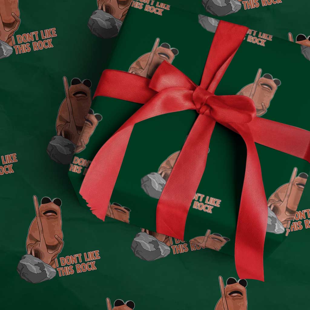 Funny Marcus The Worm Wrapping Paper Roll I Dont Like This Rock Meme - Wonder Print Shop
