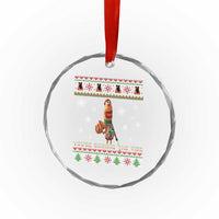 Funny Marcus The Worm You Are Ruining The Vibe Crystal Glass Ornament Ugly Christmas Gift - Wonder Print Shop
