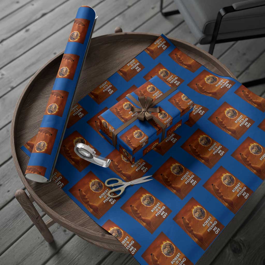 Funny Marcus Wrapping Paper Roll Robert Its Pissing Me Off Worm Meme - Wonder Print Shop