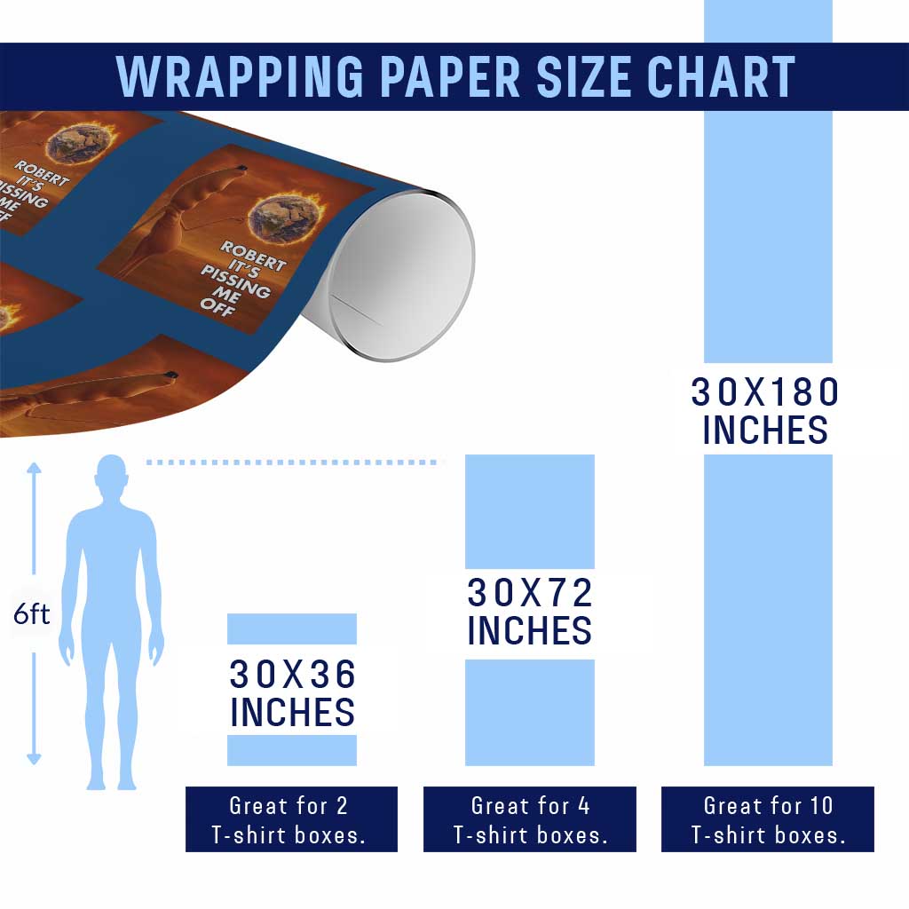 Funny Marcus Wrapping Paper Roll Robert Its Pissing Me Off Worm Meme - Wonder Print Shop