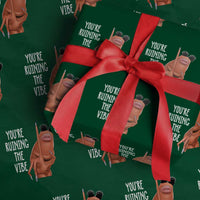 Funny Marcus Wrapping Paper Roll You Are Ruining The Vibe Worm Meme - Wonder Print Shop