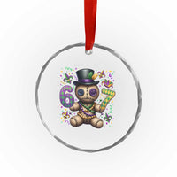 Funny Mardi Gras 67 Voodoo Doll Crystal Glass Ornament Fat Tuesday Six Seven Meme