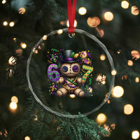 Funny Mardi Gras 67 Voodoo Doll Crystal Glass Ornament Fat Tuesday Six Seven Meme